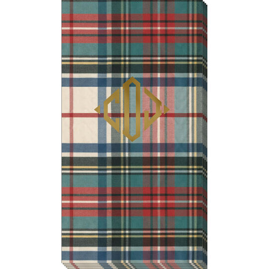 Dress Stewart Tartan Caspari Guest Towels